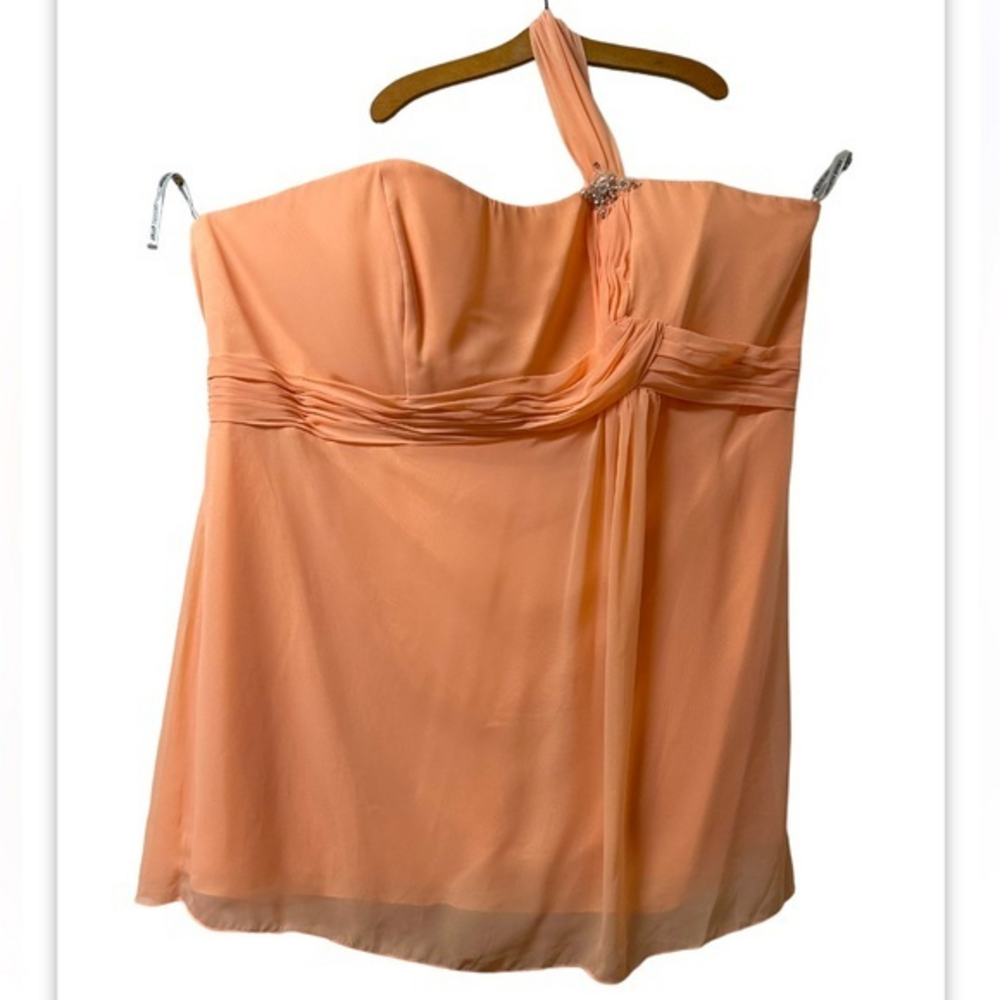 NEW w/Tags Jordan Prom Bridesmaid Evening Dress Apricot Color Size 34 (637)